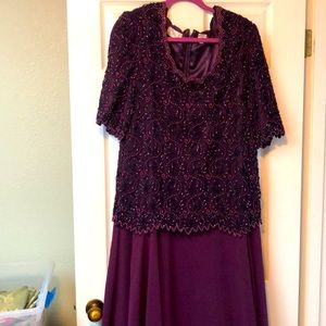 Elegant bejeweled party dress